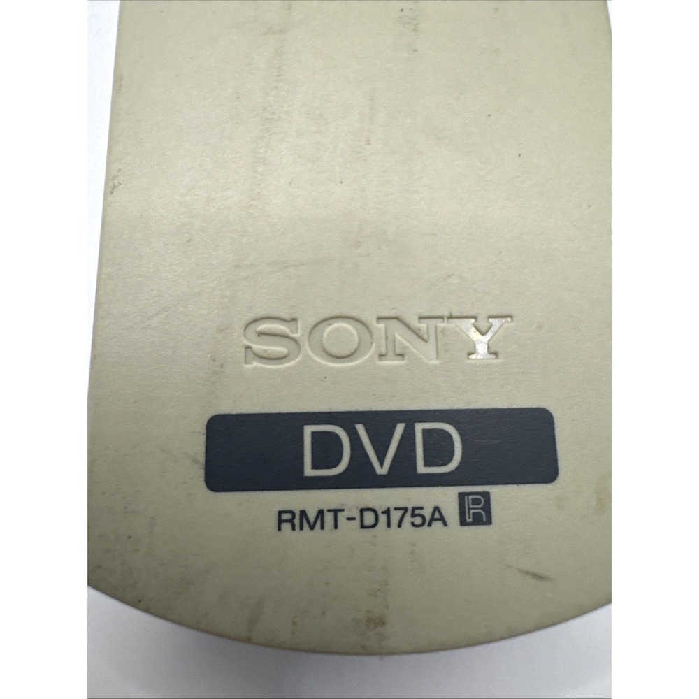 Sony RMT-D175A DVD Player Remote Control Genuine OEM Original - Tested, Works - Picture 2 of 5
